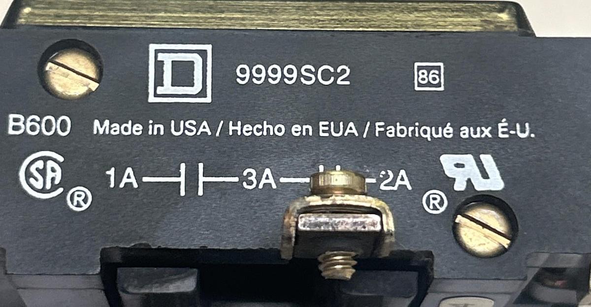 Used SQUARE D,9999SC2,SELECTOR SWITCH