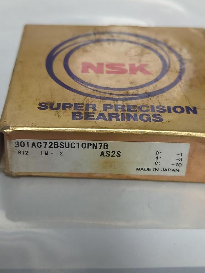 Used NSK,30TAC72BSUG10PN7B,PRECISION BEARINGS PRE-OWNED