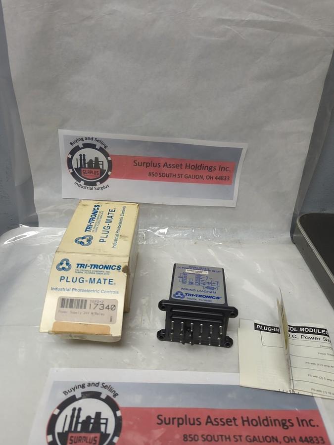 TRI-TRONICS,17340,PLUG-MATE MODEL SEPS-2 POWER SUPPLY 24V W/ RELAY NOS