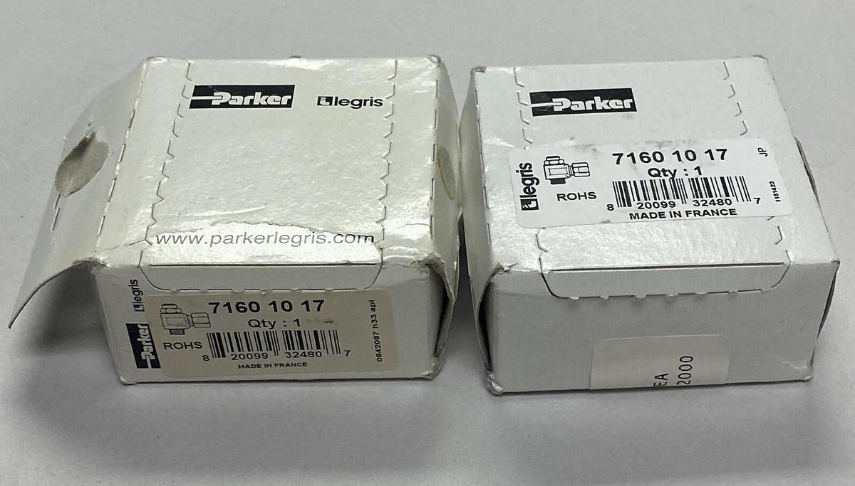 PARKER,7160 10 17,Pneumatic FLOW CONTROL Regulator LOT OF 2 NEW
