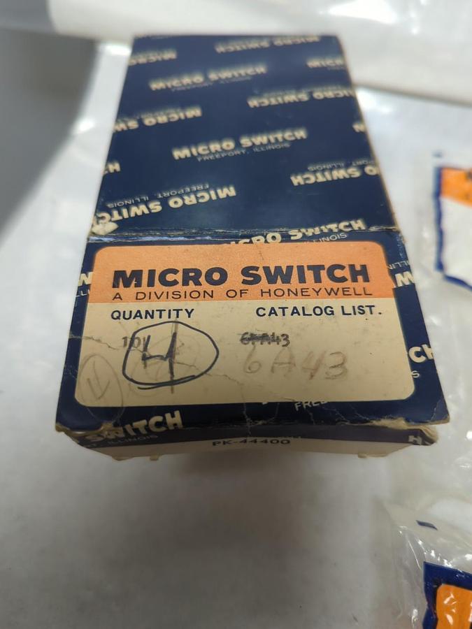 HONEYWELL,6A43,MICRO SWITCH LOT OF 4 NOS