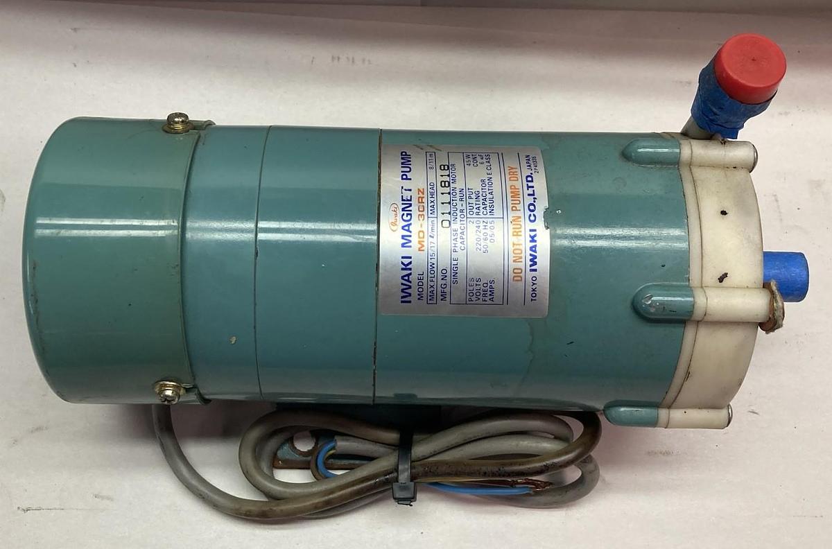 Used Iwaki,Model MD-3CRZ,2-Pole Magnet Pump 220/240V 50/60Hz 0.5A