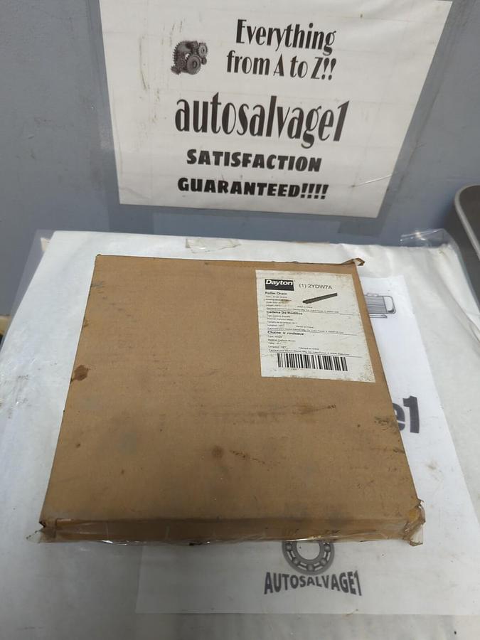 DAYTON,2YDW7A,SINGLE STRAIND ROLLER CHAIN SIZE 50-1 10FT NOS