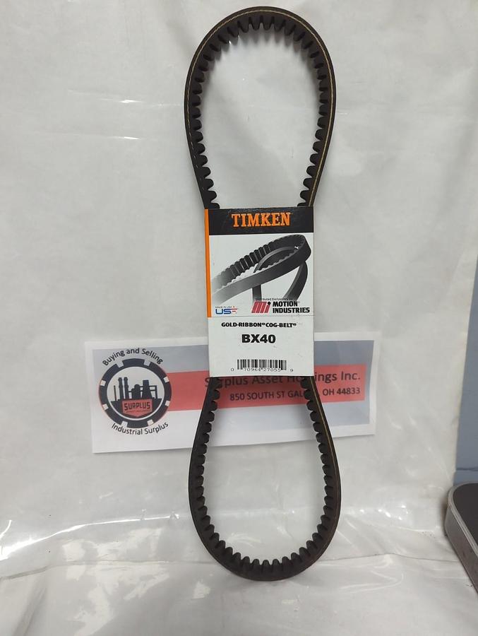 TIMKEN,BX40,GOLD RIBBON COG BELT NOS