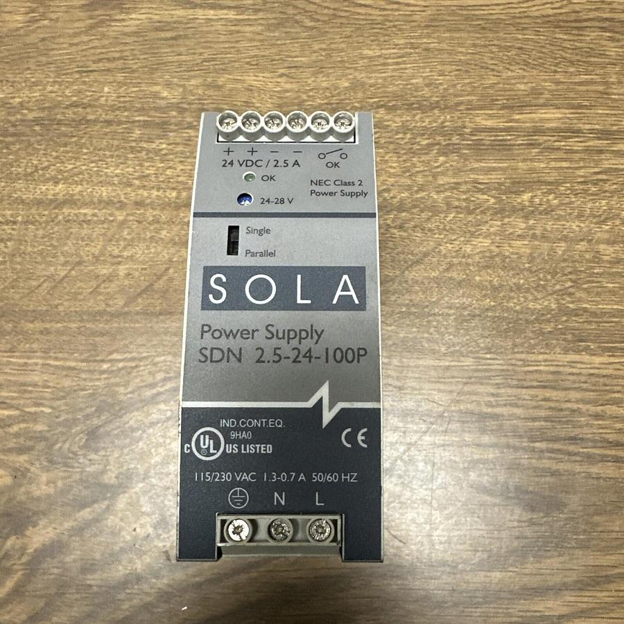 Used Sola,SDN 2.5-24-100P,Power Supply