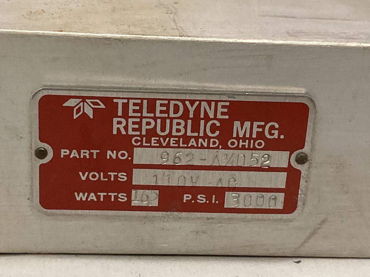 Used Teledyne Republic,961-A3/4D2,Solenoid Valve