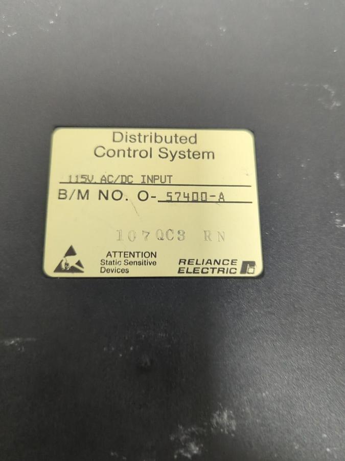 Used RELIANCE ELECTRIC,57400-A,INPUT DIGITAL CONTROL MODULE CARD