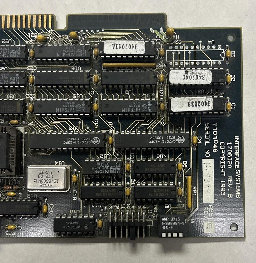 Used INTERFACE SYSTEMS,1706020,CIRCUIT BOARD