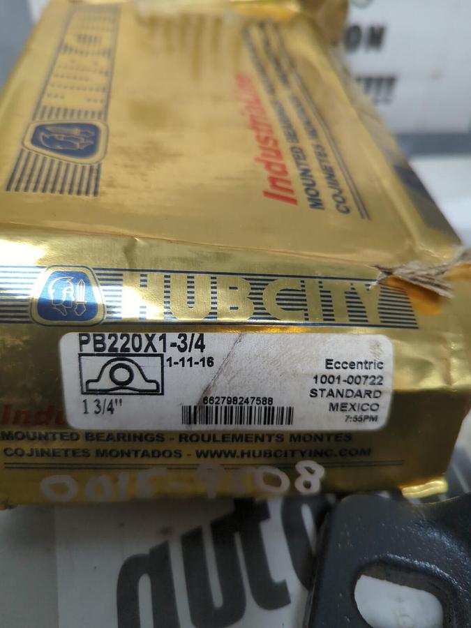 HUB CITY,PB220X1-3/4,PILLOW BLOCK BEARING 1-3/4 INCH BORE NOS