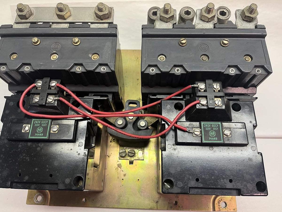 Used ALLEN BRADLEY,505-EOD-23,SIZE 4 REVERSING STARTER 240V COIL