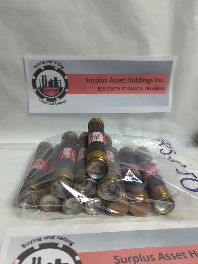 Used COOPER BUSSMANN,FRS-R-50,FUSETRON FUSE 50 AMP LOT OF 11 PRE-OWNED