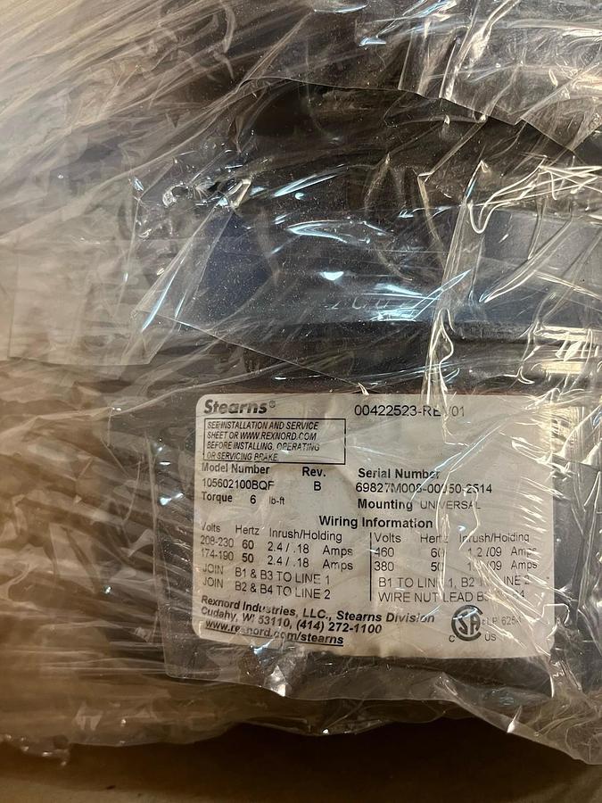 LEESON,121556.00,BRAKE MOTOR 1HP 1725RPM 3PH 143TC G14BC143T17FC30D