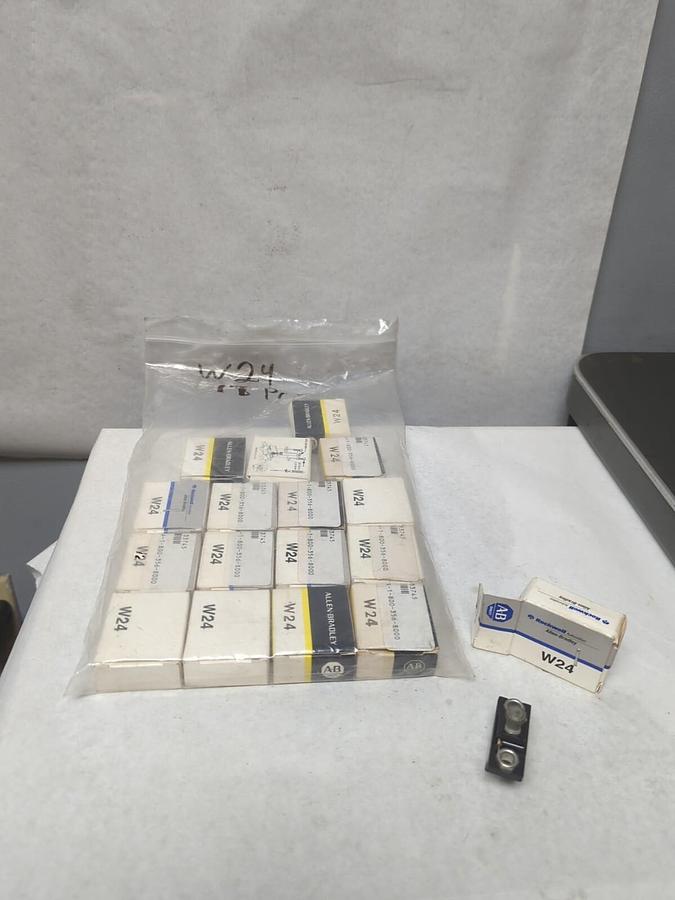 ALLEN BRADLEY,W-24,THERMAL OVERLOAD HEATER ELEMENT LOT OF 17 NOS