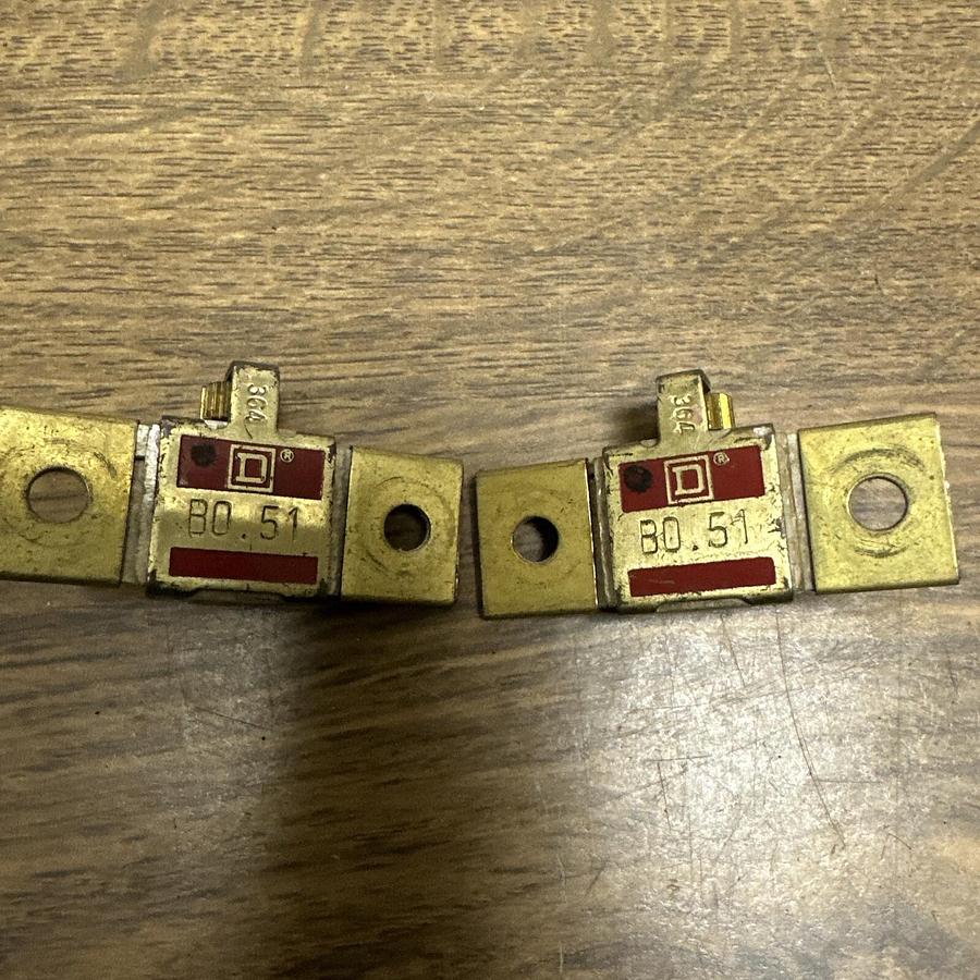 Square D,B0-51,Thermal Overload LOT of 2