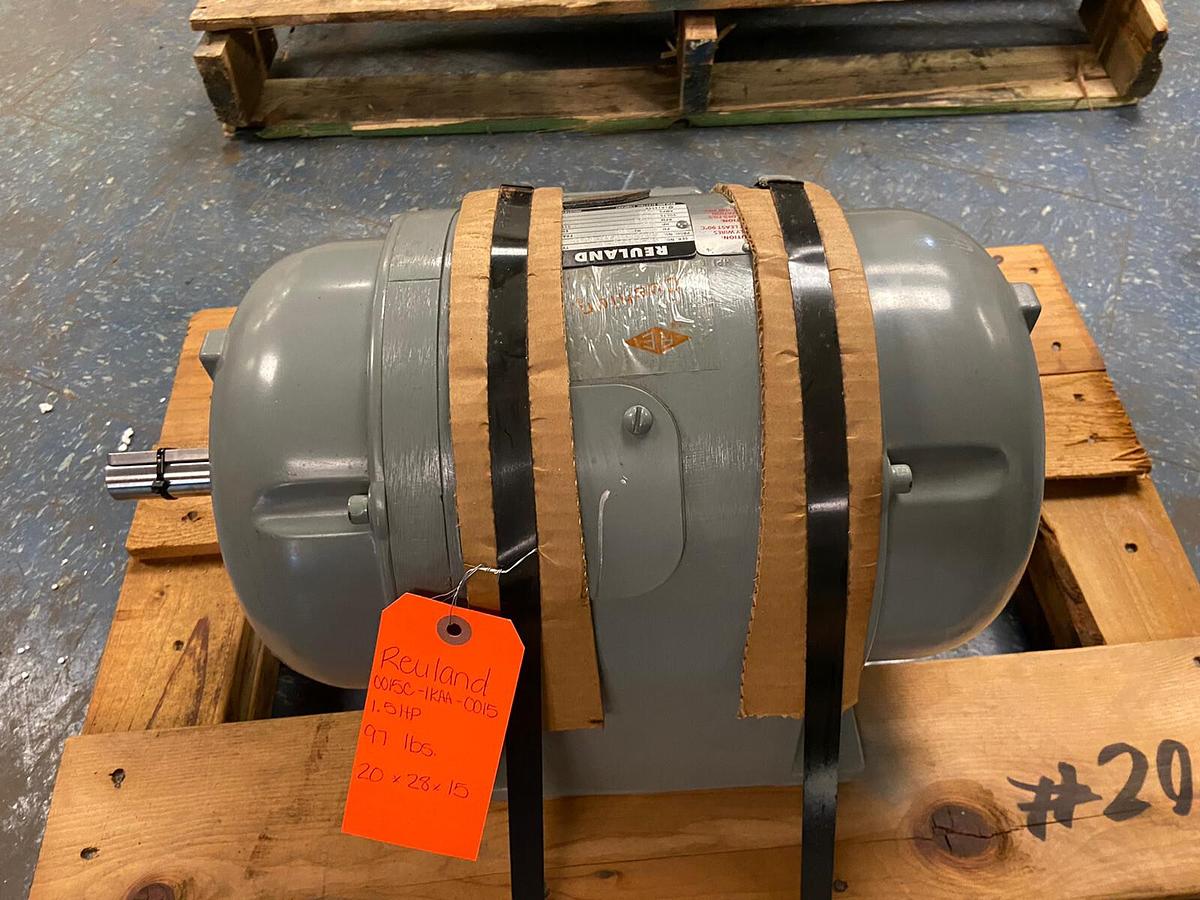 Used Reuland,0015C-1KAA-0015,1.5Hp Motor 1800RPM 440V Frame 225