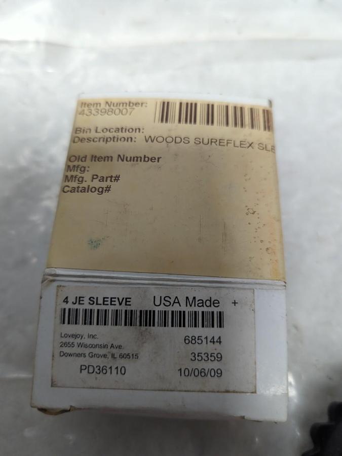 TB WOODS,4JE,SURE FLEX COUPLING SLEEVE NOS
