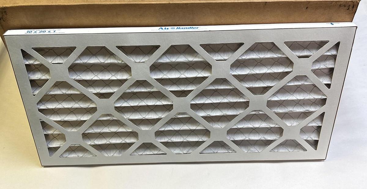 AIR HANDLER,5W890,SYNTHETIC PLEATED MERV 7 AIR FILTER 10X20X1 BOX OF 11 NOS