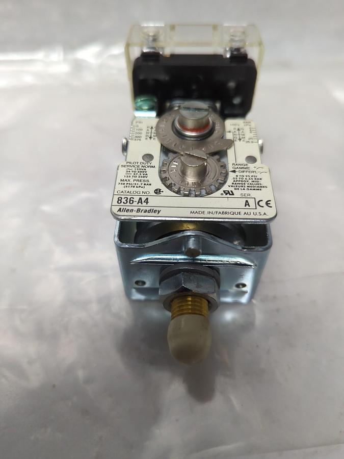 ALLEN BRADLEY,836-A4,PRESSURE CONTROL SWITCH MISSING BOX NOS