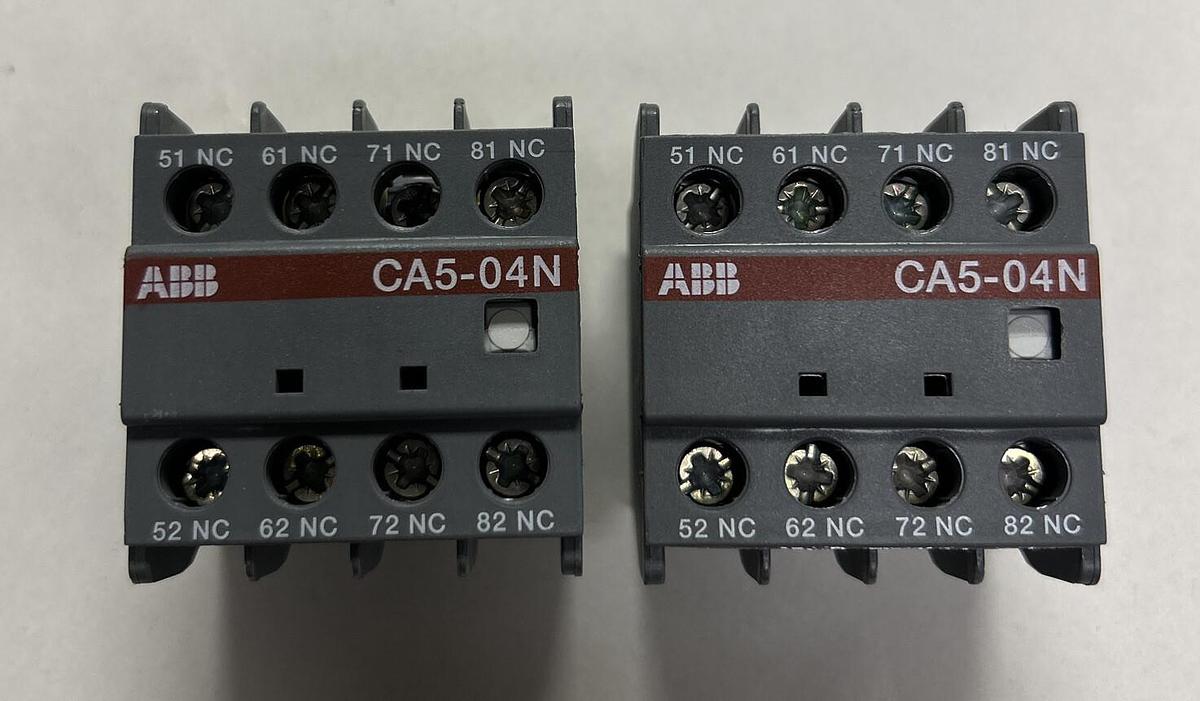 ABB,CA5-04N,AUXILIARY CONTACTS LOT OF 2 NEW