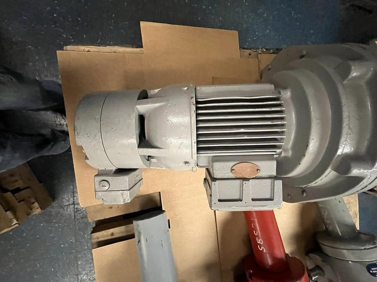 Used EBERHARD BAUER,G63-10/DK94-241-AS/M,GEARMOTOR 2HP 11.5 RPM 480V 3PH