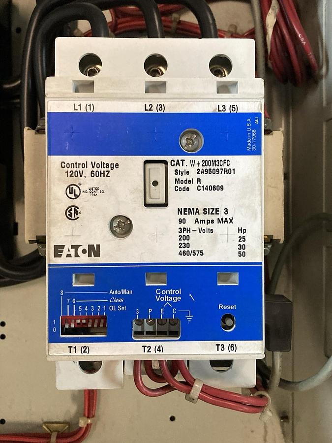 Used Cutler Hammer,Size 3,FUSED MCC Starter Feeder Bucket W200M3CFC