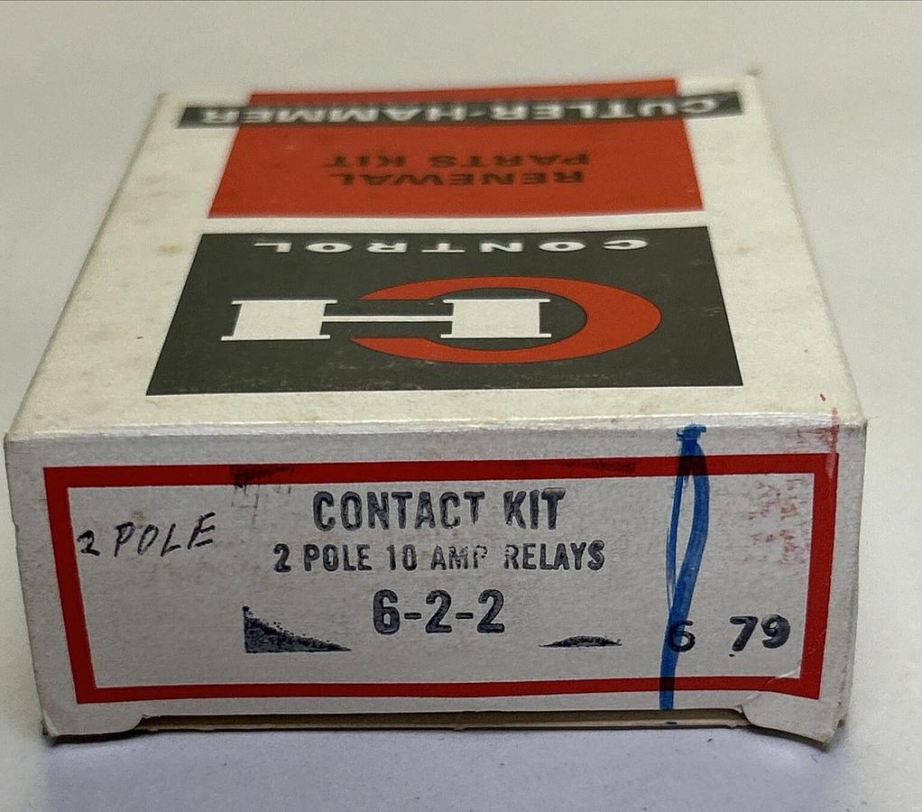 CUTLER HAMMER,6-2-2,CONTACT KIT 2P NOS