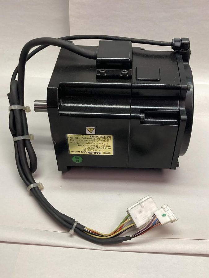 Daihen,Model R2AA13120DCPD1,AC Servo Motor W-L02641A 1.2kW 9.1A