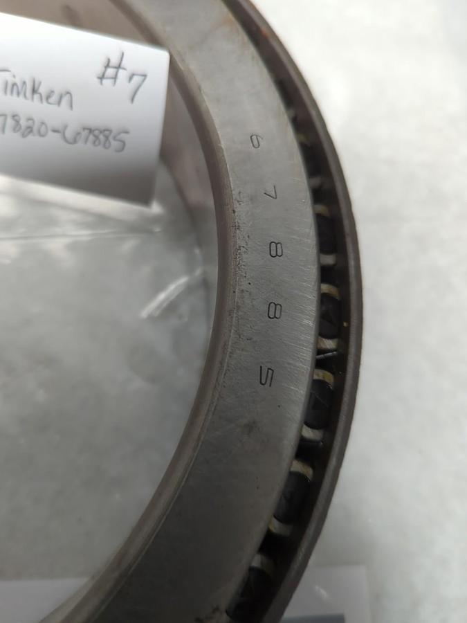 Used TIMKEN,67820-67885,TAPERED ROLLER BEARING SET 7.5 INCH BORE PRE-OWNED