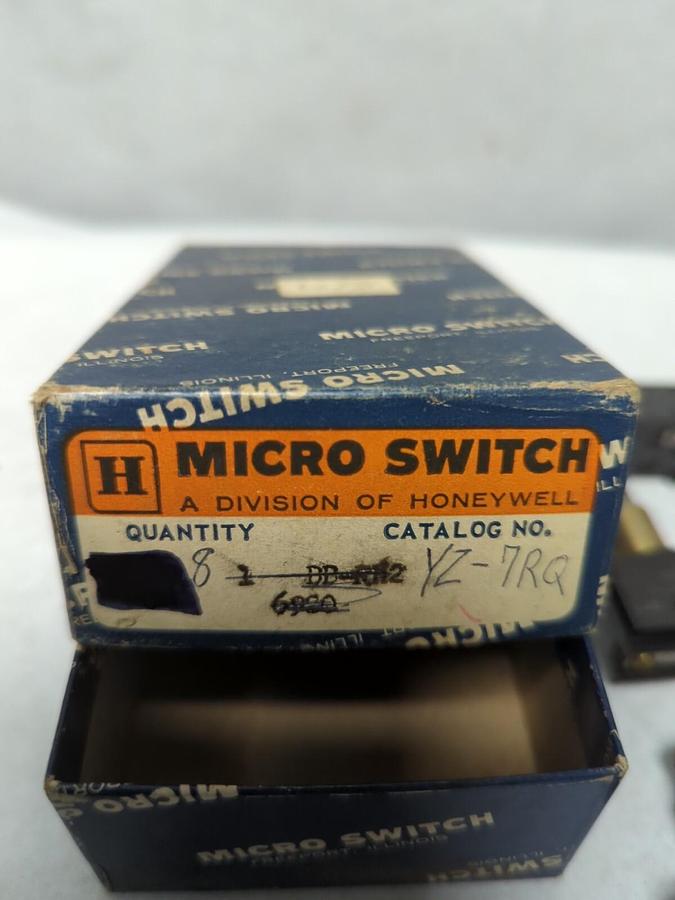 HONEYWELL MICRO SWITCH,YZ-7RQ,SNAP ACTION LIMIT SWITCH LOT OF 8