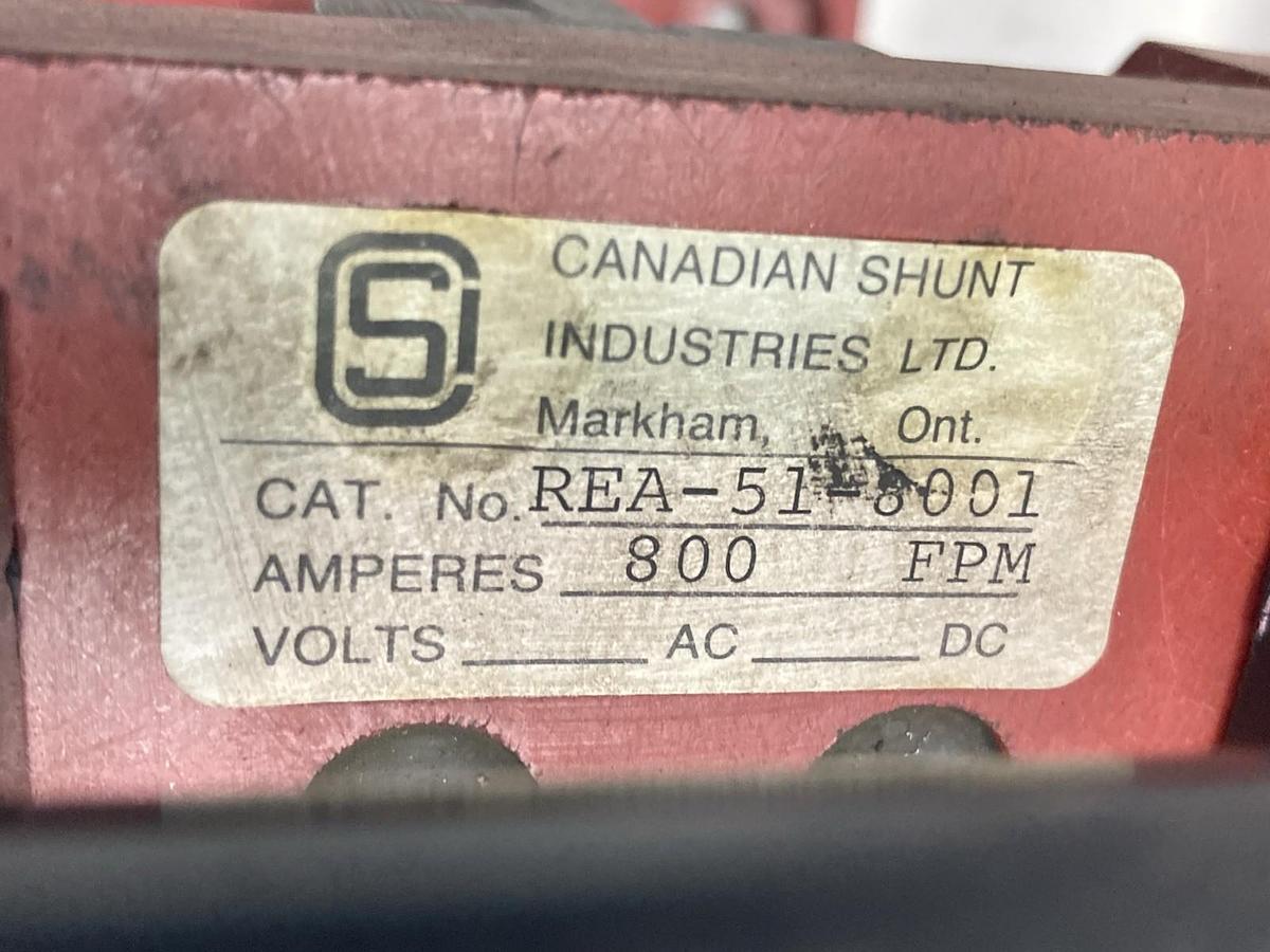 Used Canadian Shunt,REA-51-8001-FMP,Knife Switch 800A