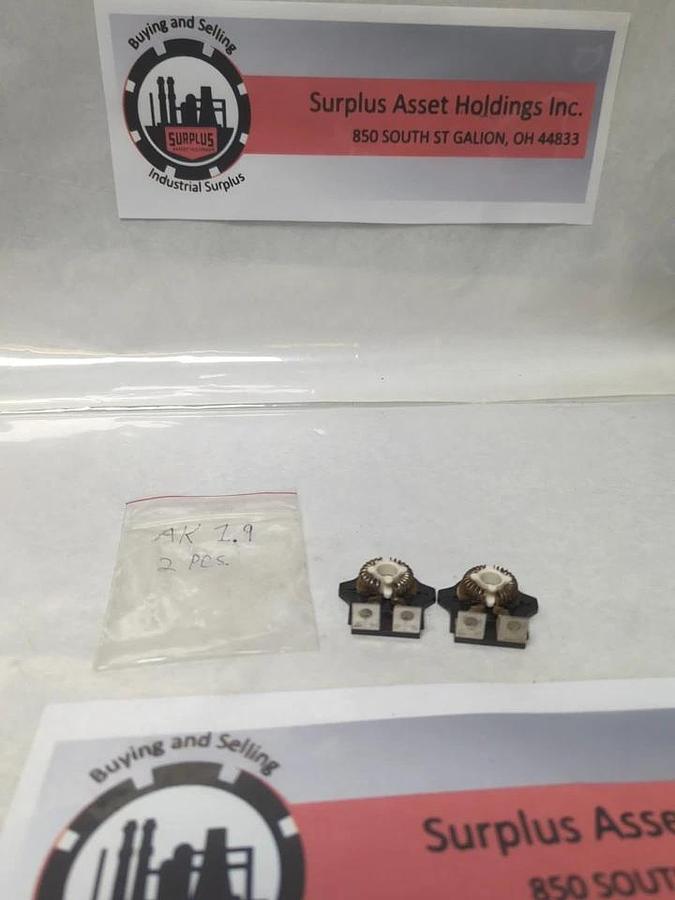 Used WESTINGHOUSE,AK 1.9 OVERLOAD THERMAL HEATER ELEMENT LOT OF 2 PRE-OWNED