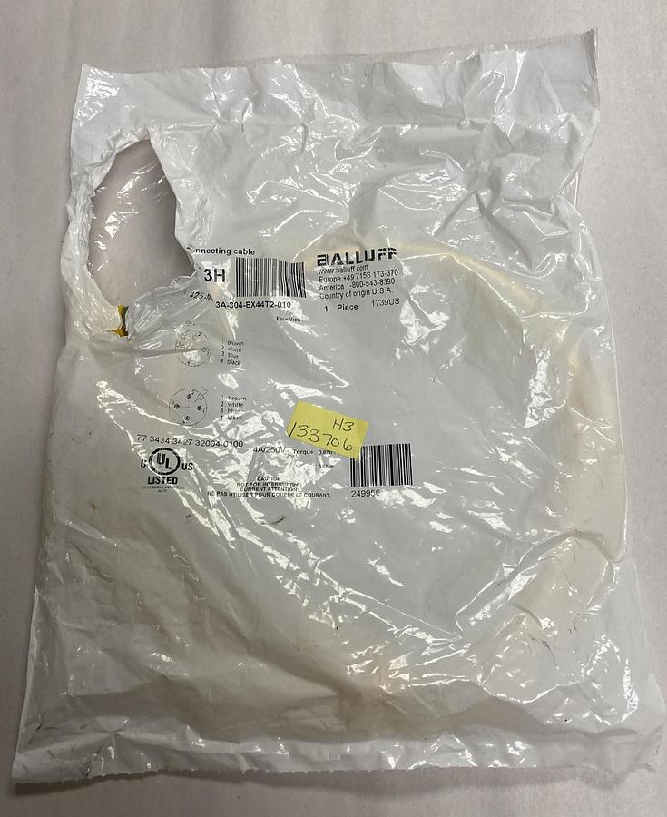 BALLUFF,BCCM425-M424-3A-304-EX44T2-010 BCC063H,CONNECTOR CABLE NOS