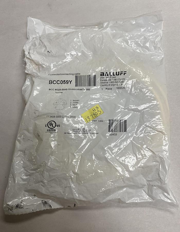 Balluff,BCC059Y,Connector Cable New