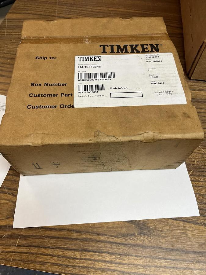TIMKEN,HJ-10412848,NEEDLE ROLLER BEARING
