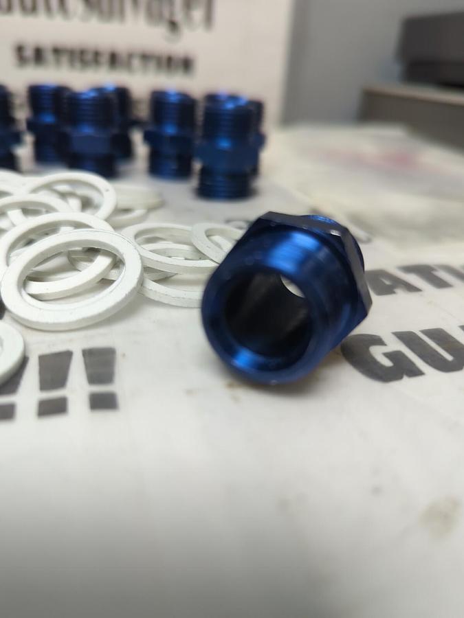 UNBRANDED,NA,1/2X 1/2IN PIPE/TUBE FITTING MALE X2 LOT OF 14 W/ 27 SEAL/WASHERS