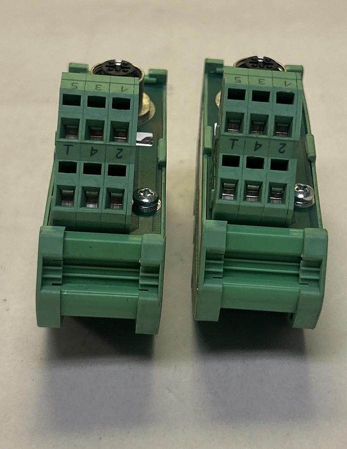 Used PHOENIX CONTACT,FLKM-M12/B/5P/4A/SO106,VARIOFACE MODULE LOT OF 2