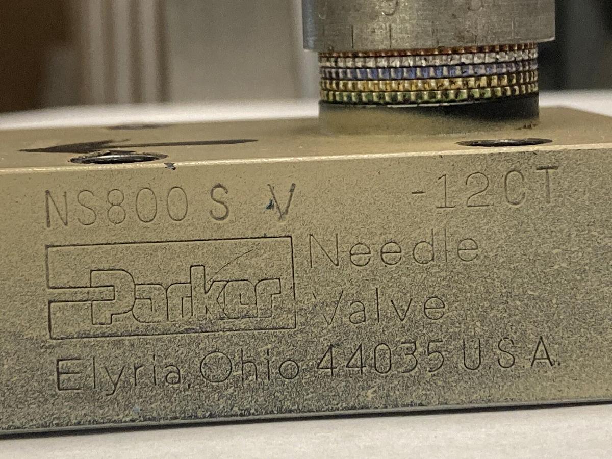 Used Parker,NS800S-V,Flow Control Needle Valve