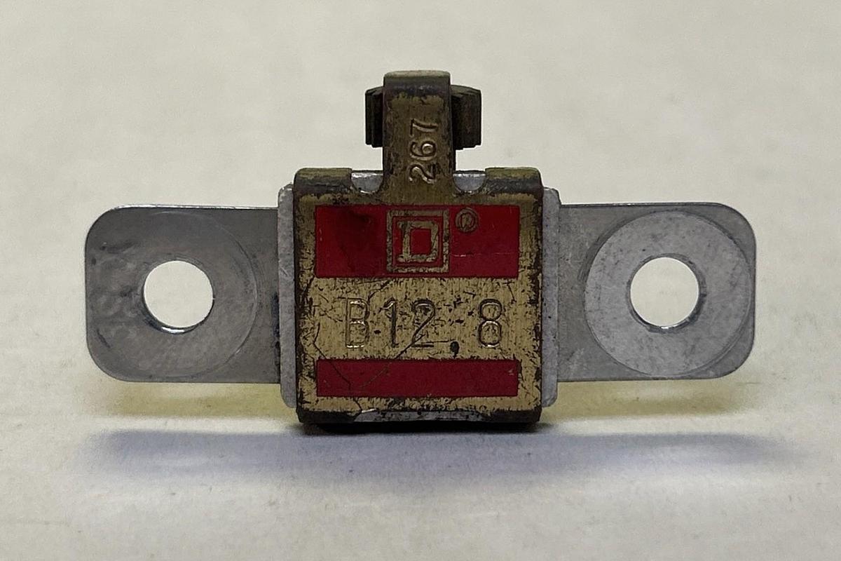 Used SQUARE D,B12.8,THERMAL OVERLOAD HEATER ELEMENT LOT OF 2