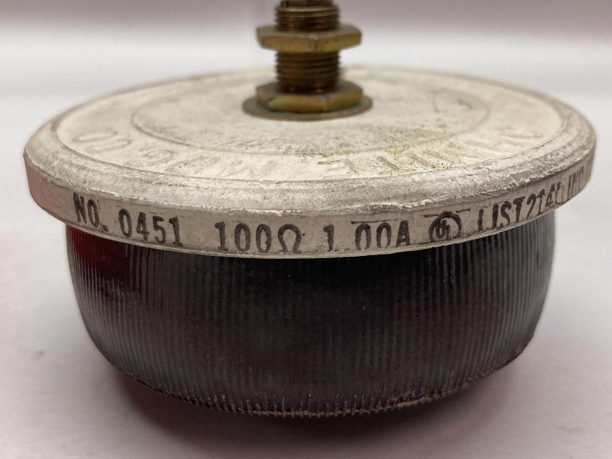 Used Ohmite,0451 100,Rheostat 1.00A