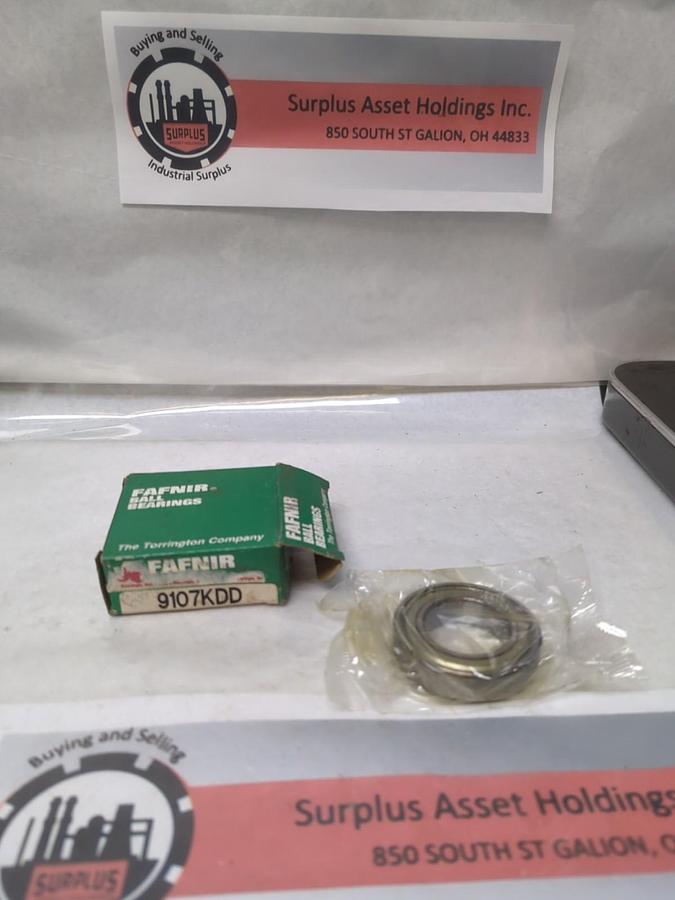 FAFNIR,9107KDD,METAL SHIELDED BALL BEARING 35X62X14 MM NOS