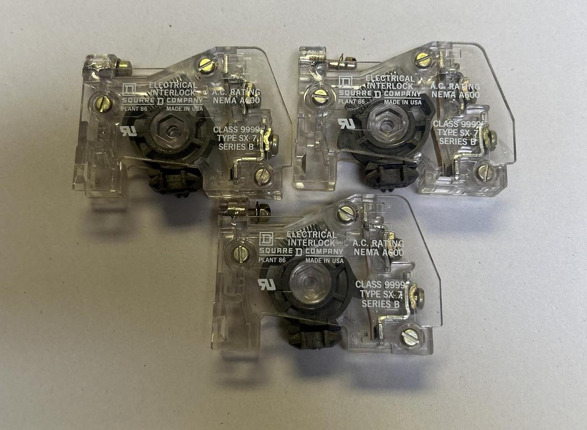 SQUARE D,9999SX-7,AUXILIARY CONTACT LOT OF 3 NOS