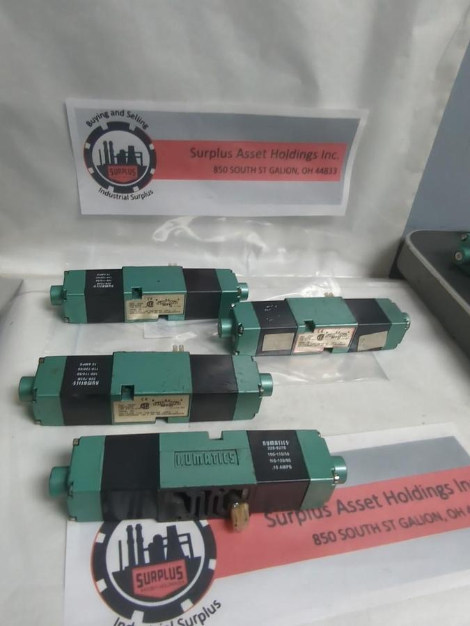 Used NUMATICS,EB PEA,SOLENOID VALVE AMP. 15 LOT OF 4 PRE-OWNED