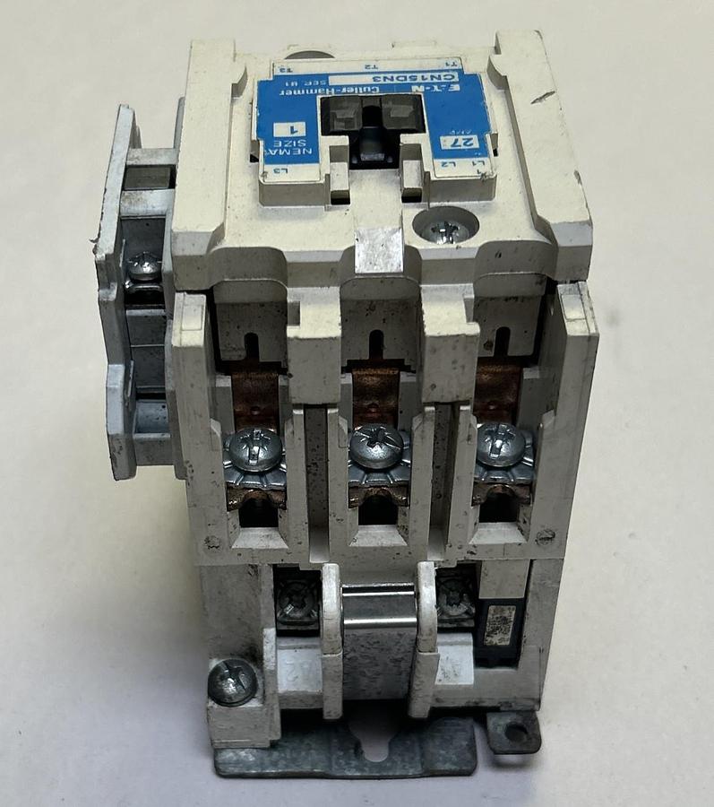 Used EATON CUTLER-HAMMER,CN15DN3,CONTACTOR SIZE 1