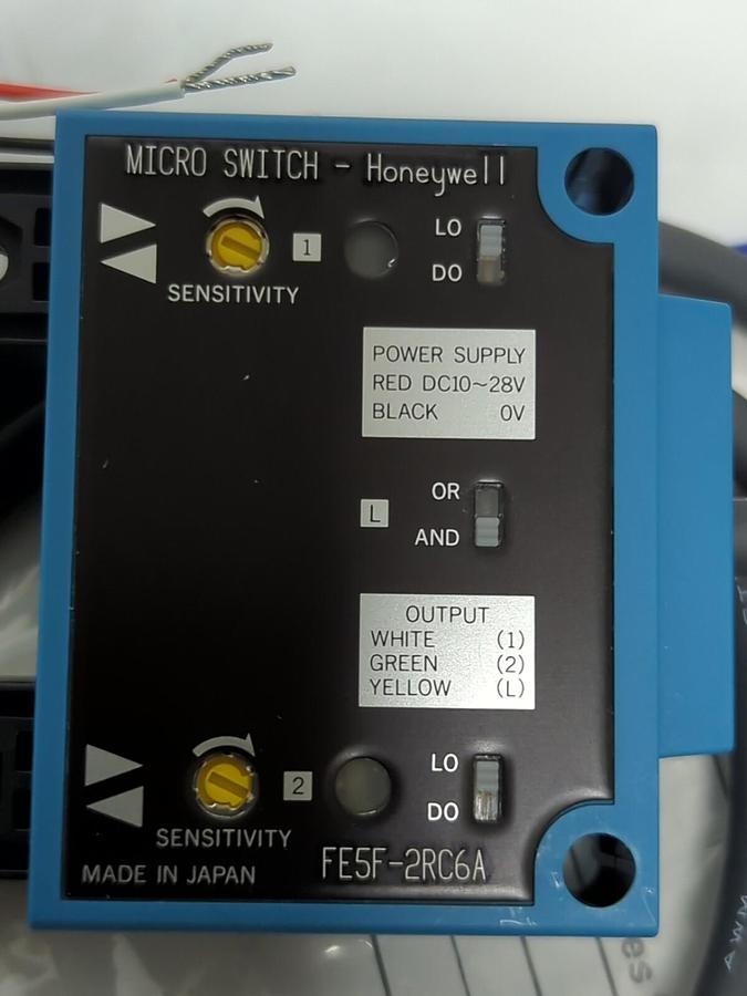 HONEYWELL MICROSWITCH,FE5F-2RC6A,PHOTOELECTRIC FIBER CONTROL NEW