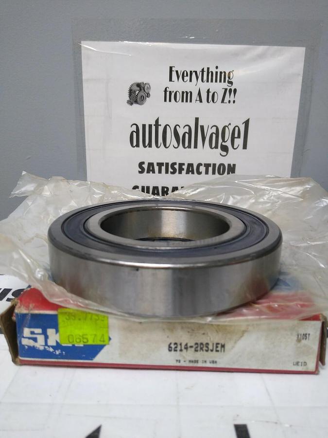 Used SKF,6214-2RSJEM,Deep Groove Ball Bearing NOS