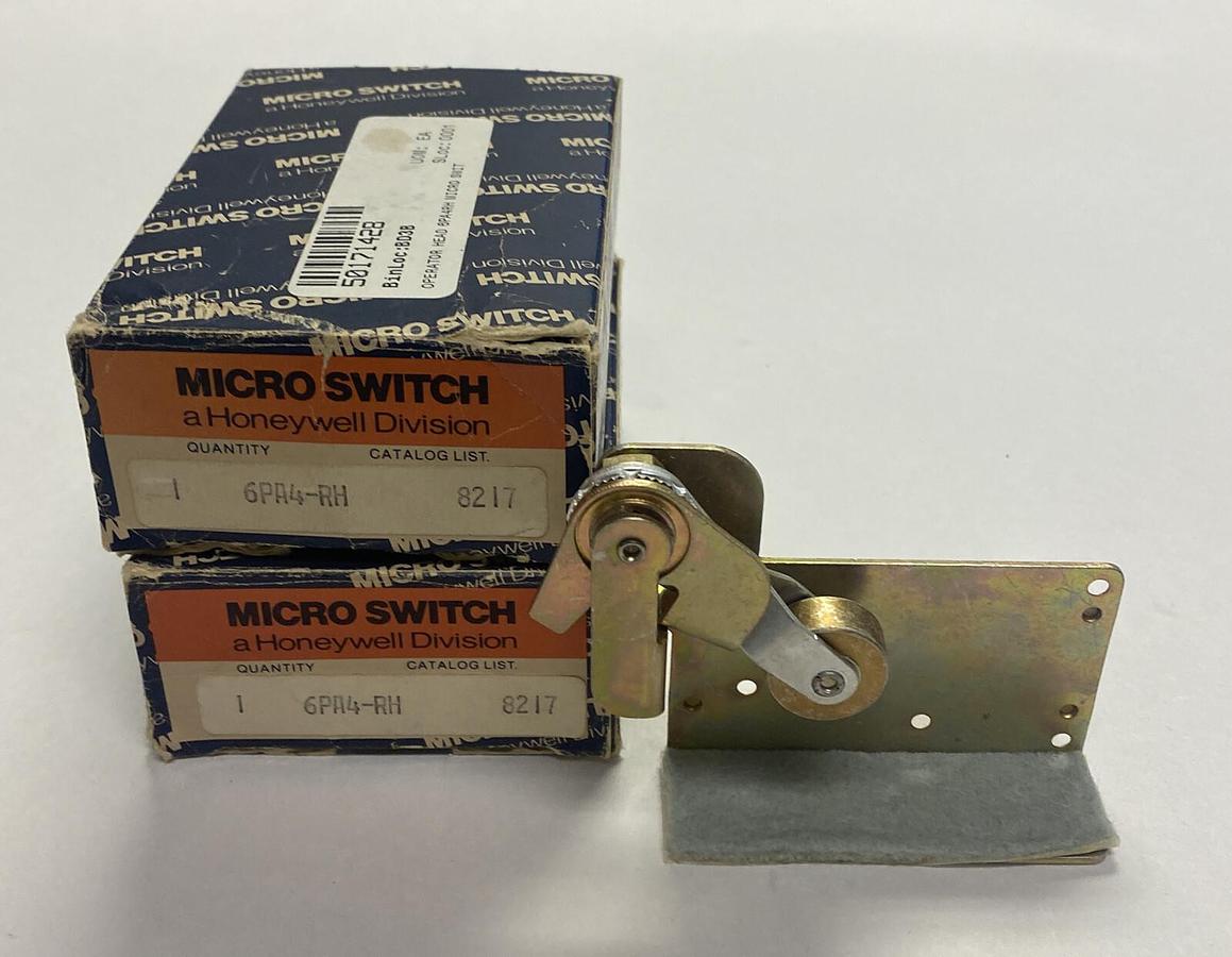 HONEYWELL MICRO SWITCH,6PA4-RH,LIMIT SWITCH LOT OF 2 NEW