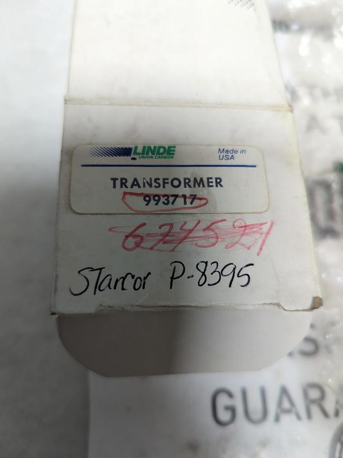 LINDE-STANCOR,P-8395,TANSFORMER PRI 117V 50/60HZ SEC 24V CT 200MA NOS