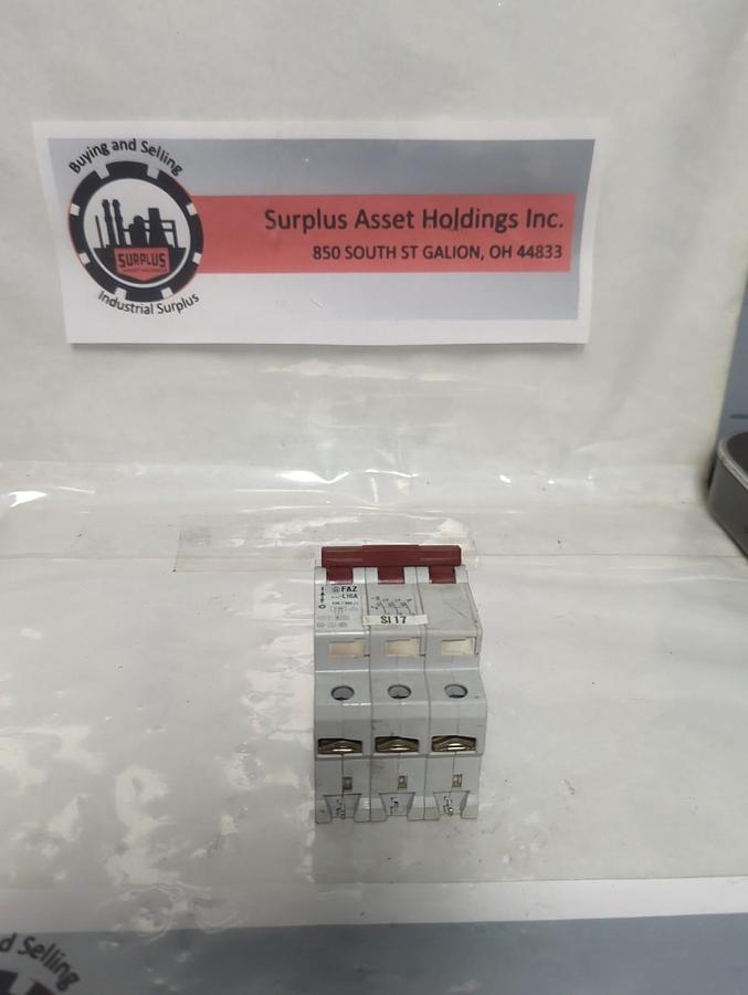 Used MOELLER,FAZ L16A,NO.22 CIRCUIT BREAKER 3-POLE 220/300AC PRE-OWNED