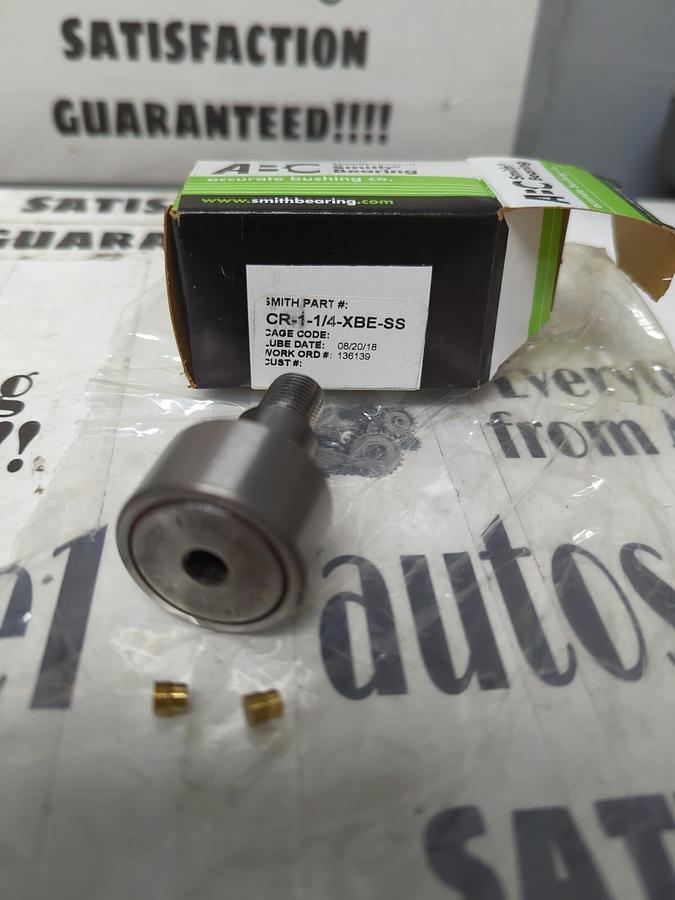 ABC SMITH BEARING,CR-1-1/4-XBE-SS, STAINLESS STEEL CAM FOLLOWER 1-1/4 INCH NOS