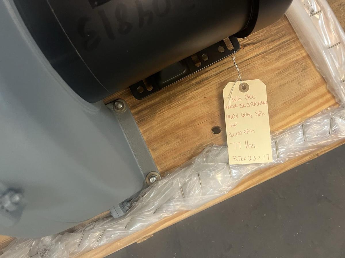 WE WESTBURGH ELECTRIC,5K38RN44A,BLOWER 1HP 3600RPM 3PH MOTOR